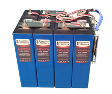 Load image into Gallery viewer, Gauntlet Battery 12V 200A Ganfeng Prismatic Lithium LiFePO4 JBD Bluetooth 100 amp BMS, Stocked in USA
