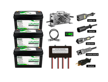 Load image into Gallery viewer, 36V 100Ah Golf Cart Lithium Battery with Programable Bluetooth BMS, Stocked in USA
