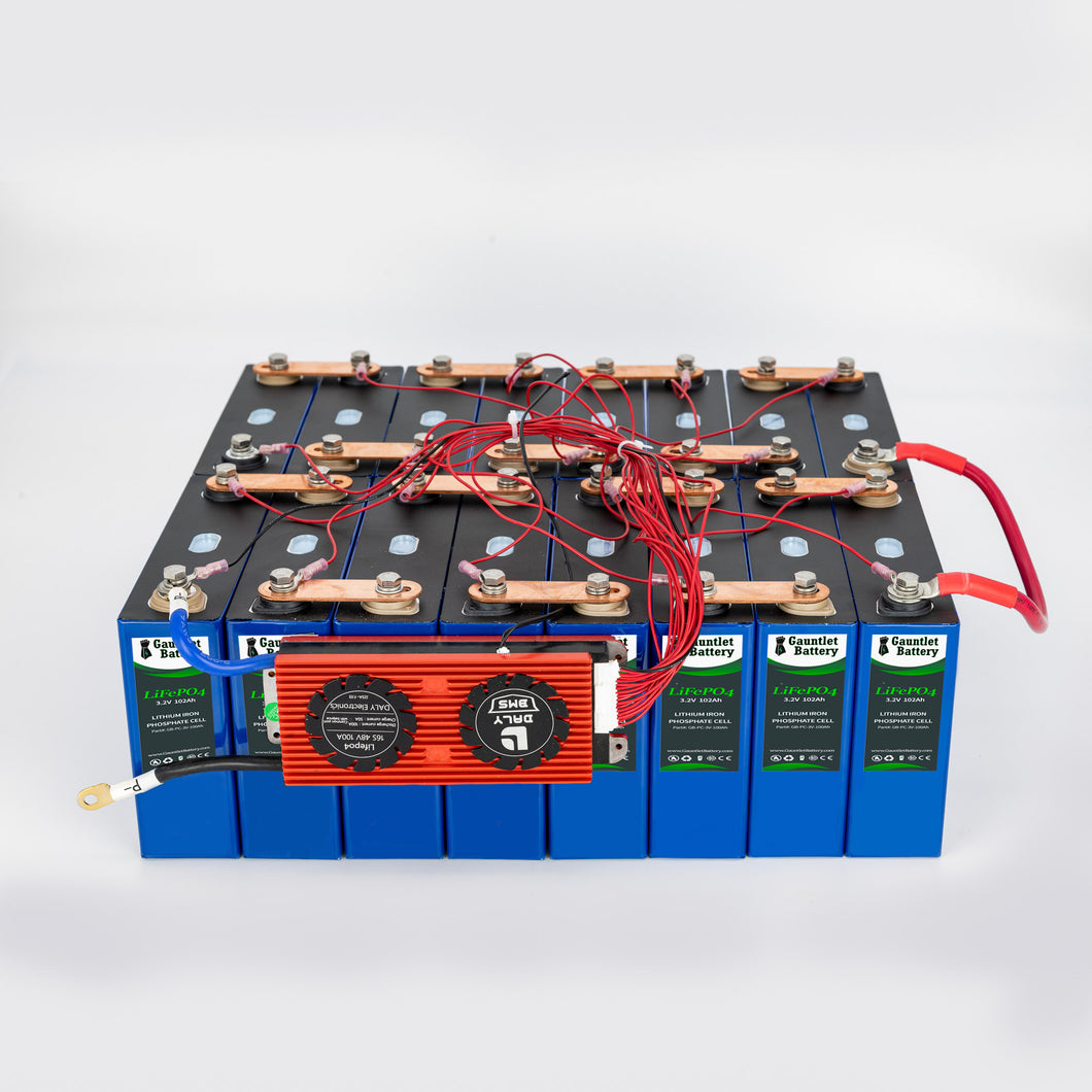 Gauntlet 48V 100Ah LiFePO4 Prismatic Deep Cell Battery with 100A BMS