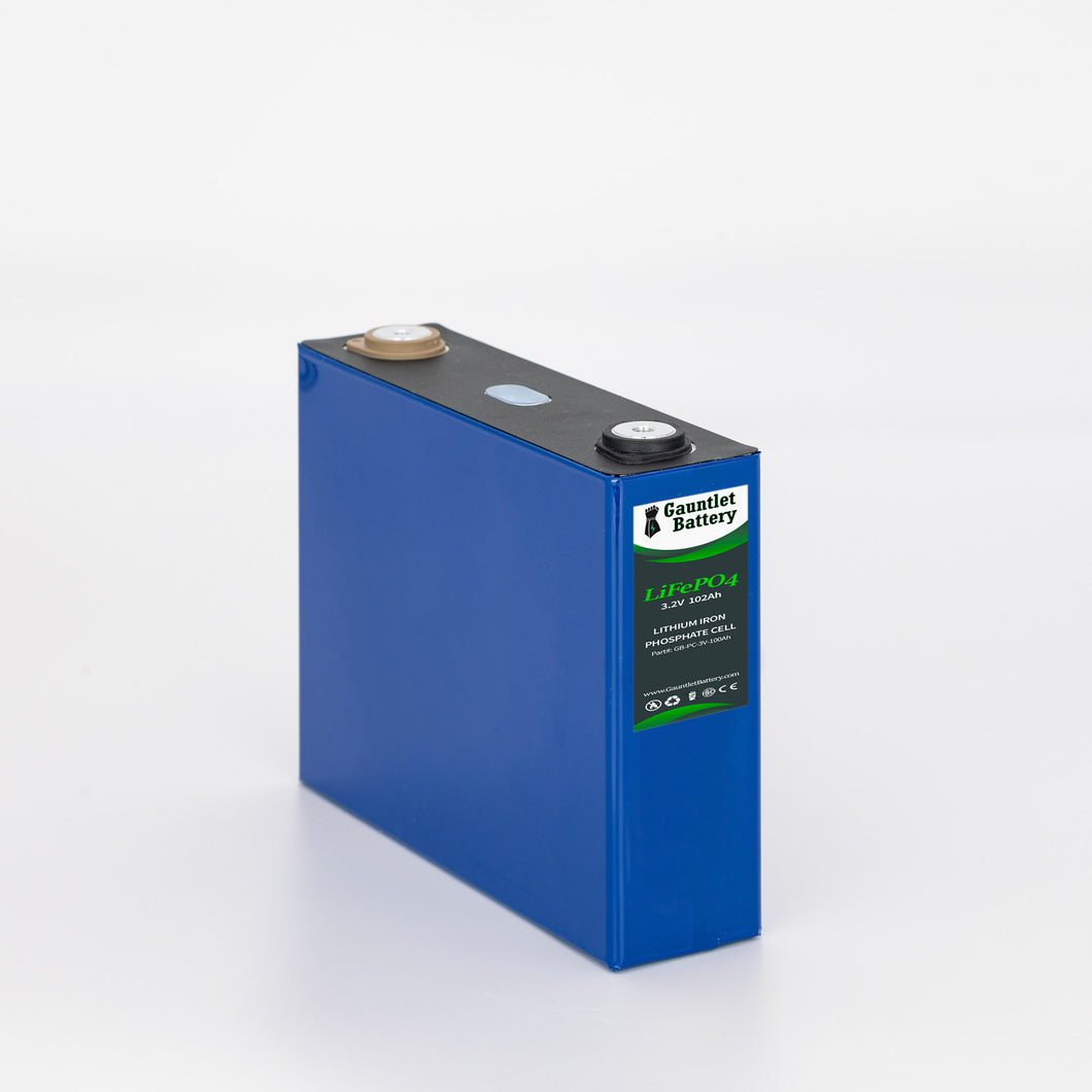 Gauntlet 3.2V Ganfeng Lithium 100Ah LiFePO4 Rechargeable Prismatic Cell